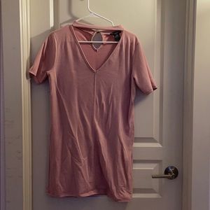 Pink tshirt dress